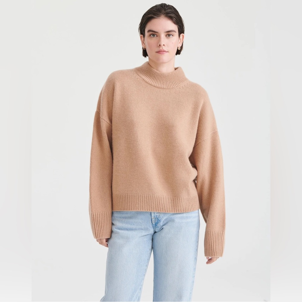 Naadam Superlux Mockneck Cashmere Sweater